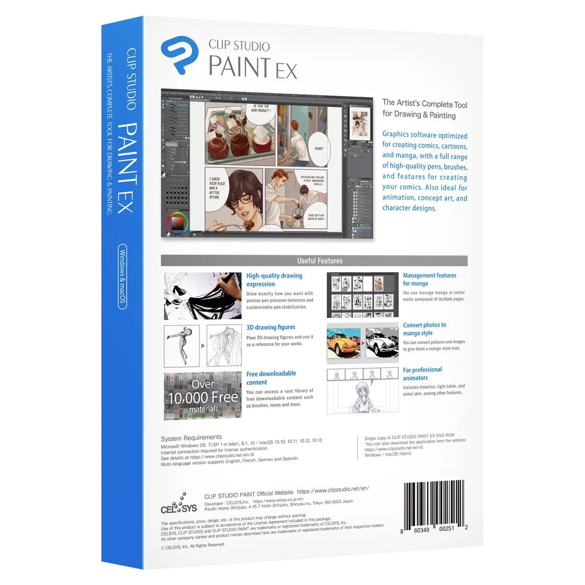 CLIP STUDIO PAINT EX Version 1 para Windows y MacOS Español