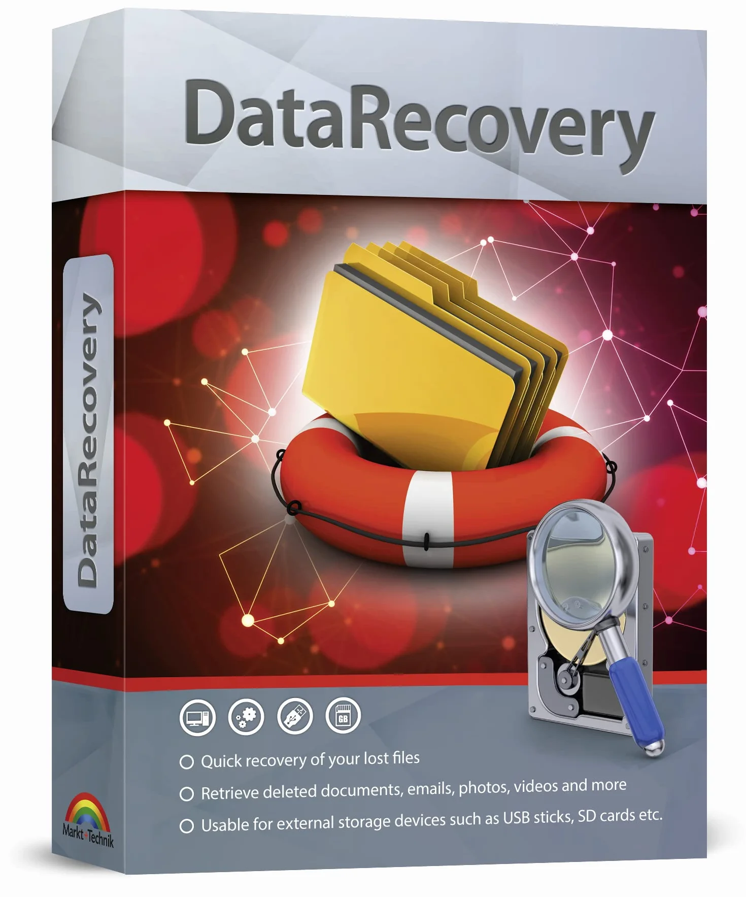 Data Recovery software compatible with Windows 11, 10, 8.1, 7 – recover deleted and lost files – rescue deleted images, photos, audios, videos, documents and more