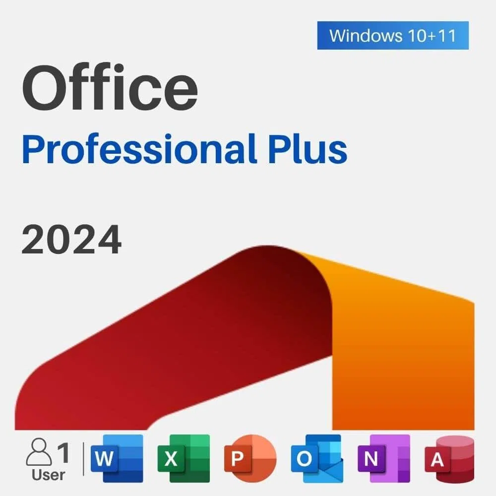 Microsoft Office 2024 Professional Plus Versión completa Sin suscripción 1 PC Activación en línea