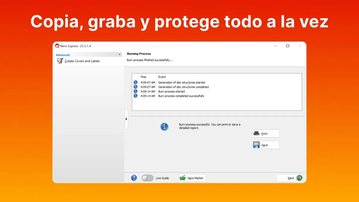 Nero Burning ROM 2025 | El original | Programa de grabación | Grabación de CD DVD Bluray | Copiado | Windows 11 / 10 / 8 / 7 | 1 PC | Licencia Ilimitada