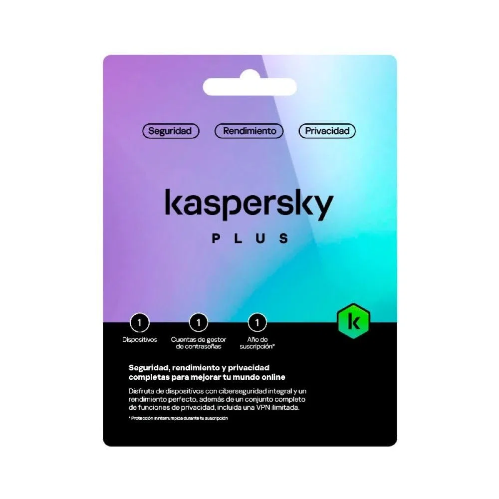 Kaspersky Plus 2023 1 Dispositivo Caja 1 Año
