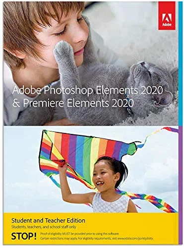 Adobe Photoshop Elements 2020 & Premiere Elements 2020 Estudiante y profesor | Mac | Código de activación