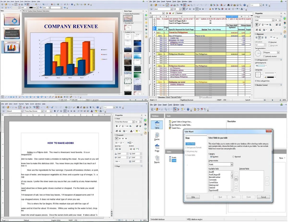 Open Office 2019 Software Suite for Home Student and Business, Compatible with Microsoft Office Word Excel PowerPoint for Windows 10 8 7 powered by Apache