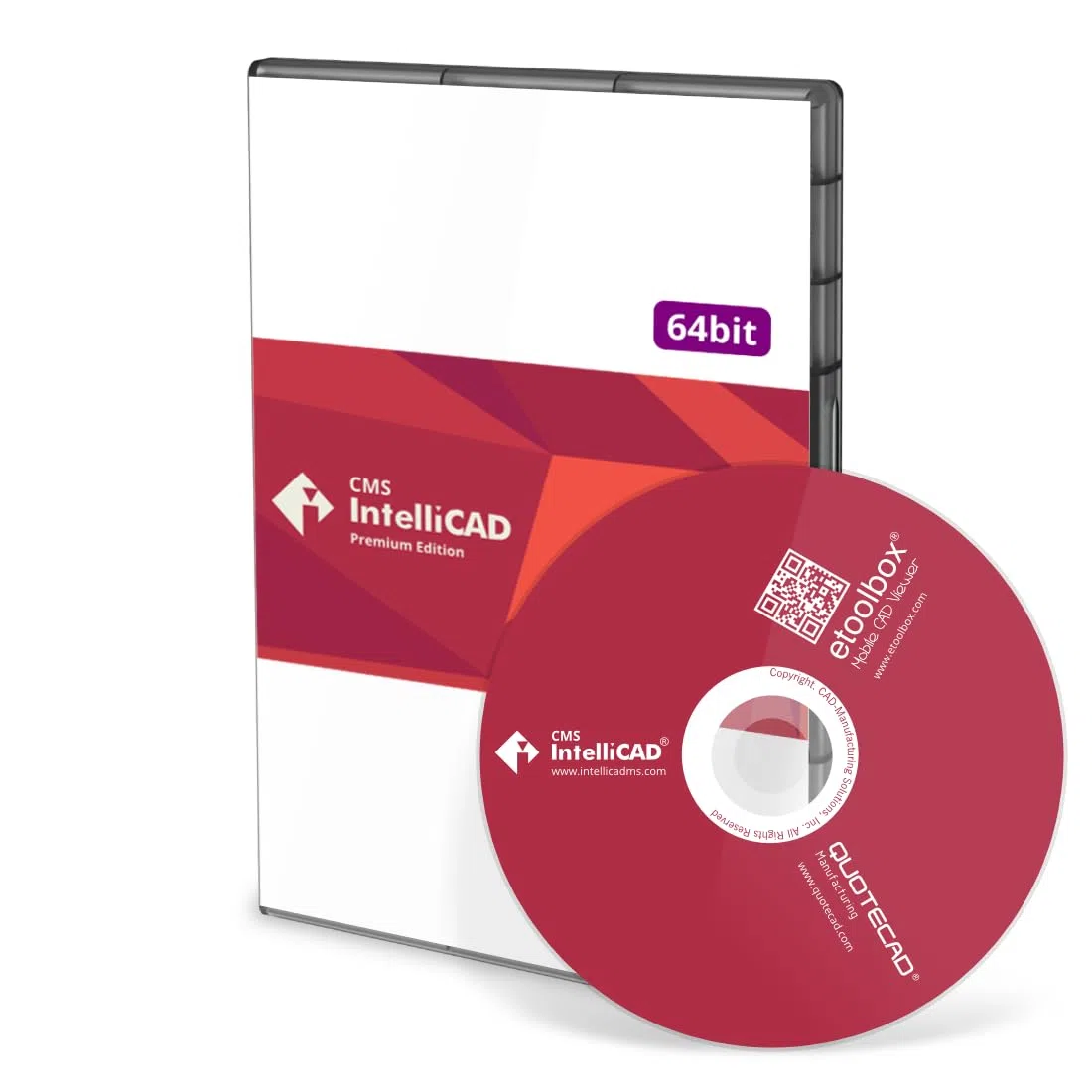 CMS IntelliCAD PE Software CAD profesional dibujo 2D y superficies 3D compatible con archivos .dwg Licencia perpetua