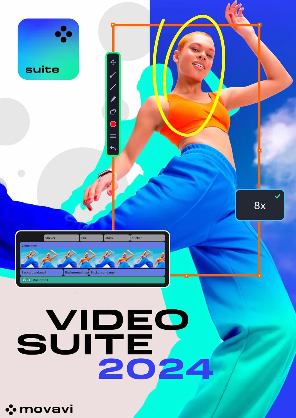 Movavi Video Suite Licencia 1 Año Personal 1 Dispositivo PC Código Activación