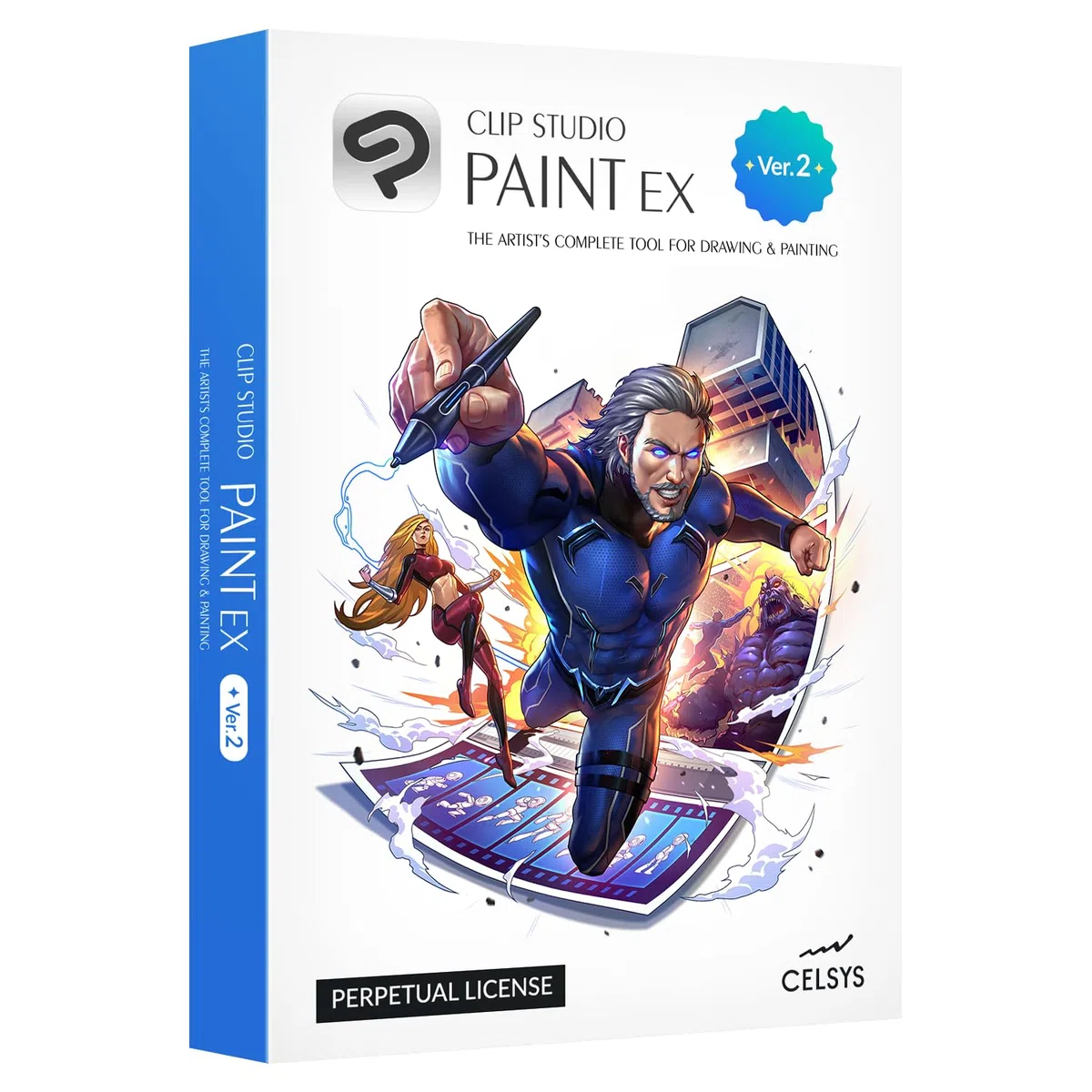 CLIP STUDIO PAINT EX Version 2 Perpetual License for Microsoft Windows and macOS
