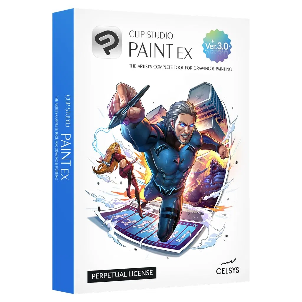 CLIP STUDIO PAINT EX Version 3 Perpetual License for Windows macOS