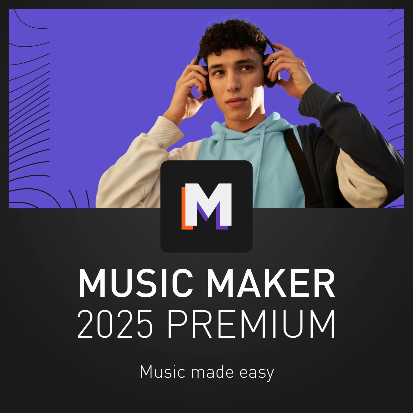 MAGIX Music Maker 2025 Premium - MUSIC MADE EASY | Software de audio | Programa de música | para Windows 10/11 | 1 licencia completa para 2 dispositivos en una práctica caja de envío