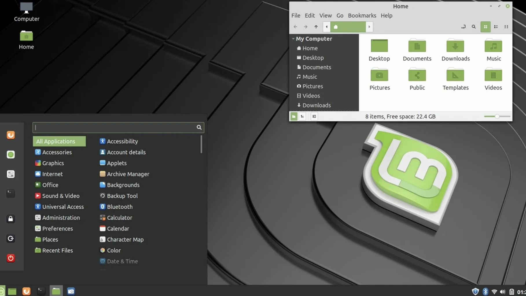 LINUX MINT 22.3 Memoria USB Arrancable Linux – 64 Bit – Instalación fácil sistema operativo en Español y modo LIVE