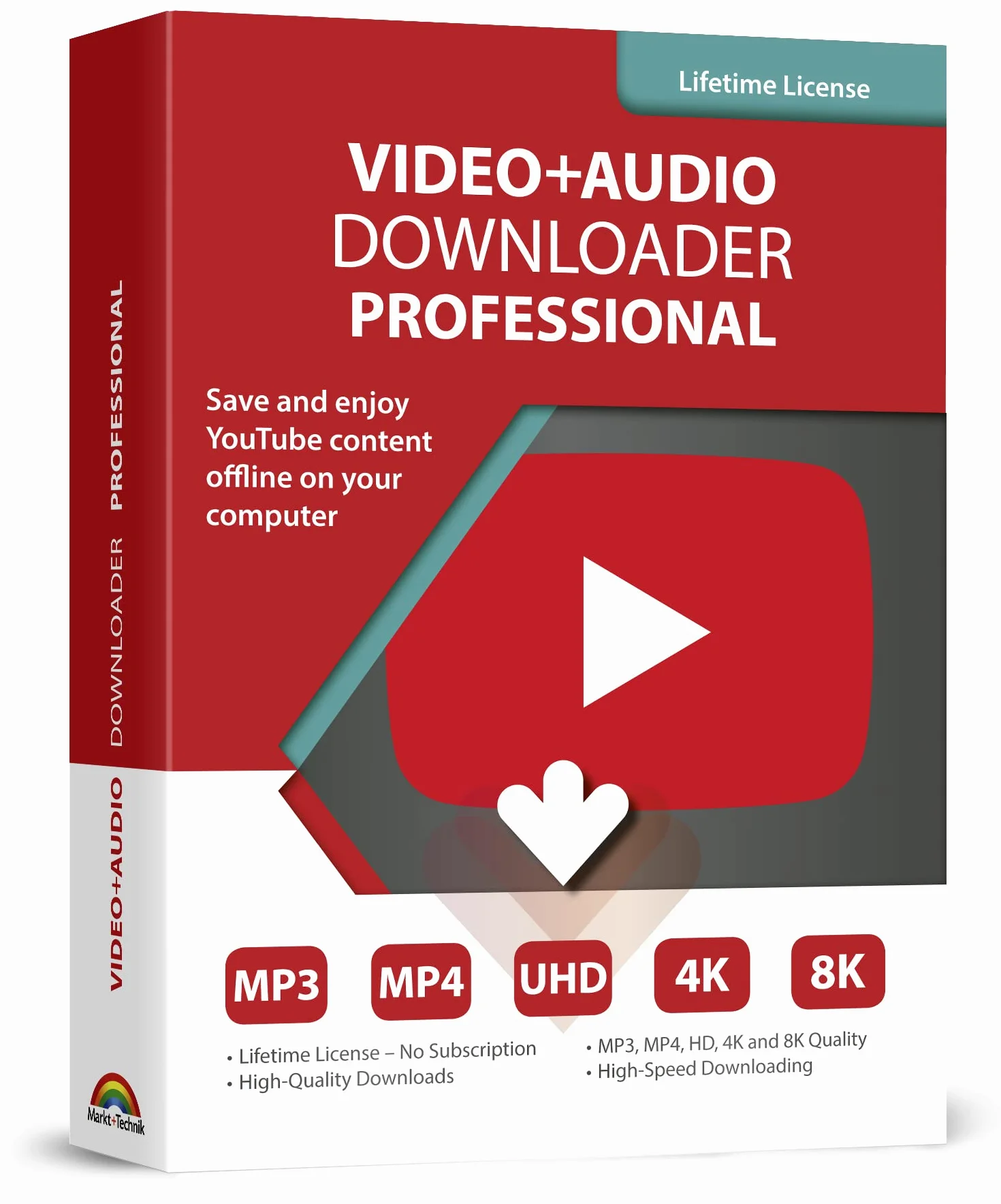 Video and Audio Downloader software for YouTube – download your favorite YouTube videos as MP4 video or MP3 audio – lifetime license – computer program compatible with Windows 11, 10, 8 and 7