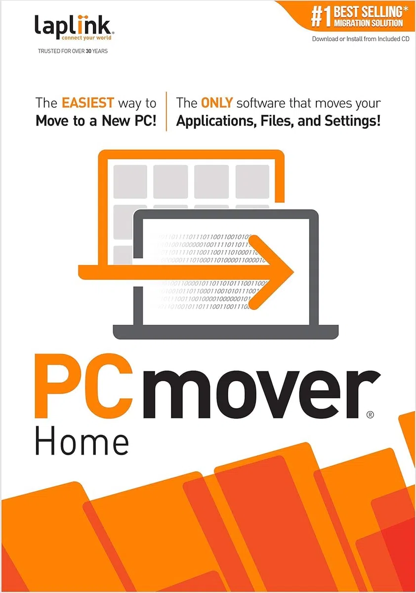 Laplink PCmover Home - Descarga instantánea - Licencia de un solo uso - Transfiere aplicaciones, archivos y configuraciones a tu nueva PC
