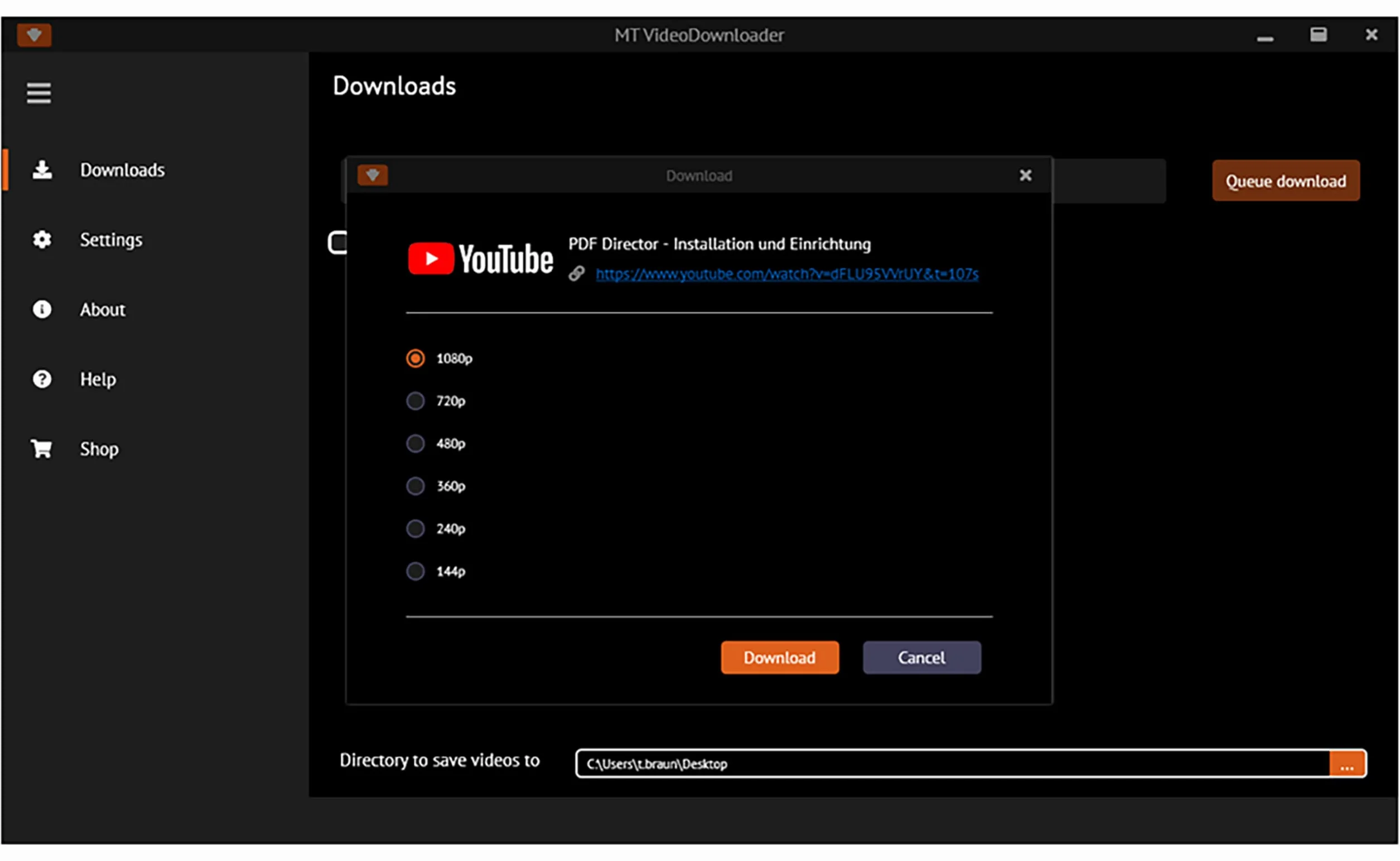 Video and Audio Downloader software for YouTube – download your favorite YouTube videos as MP4 video or MP3 audio – lifetime license – computer program compatible with Windows 11, 10, 8 and 7