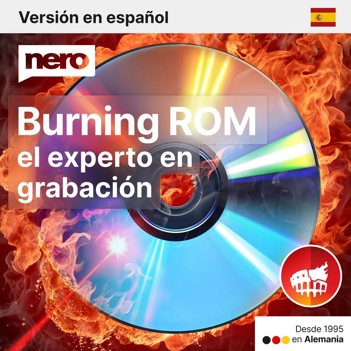 Nero Burning ROM 2025 | El original | Programa de grabación para Windows 11 / 10 / 8 / 7 | Quemar, Copiar, Seguro, Extraer | Cd y dvd burner software | licencia ilimitada | 1PC |